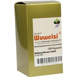 Grüne Schachtel mit homöopathischen Kapseln von WuWeizi aus Wien.
